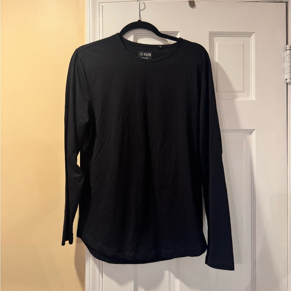 Cuts Clothing Black Long Sleeve Tee